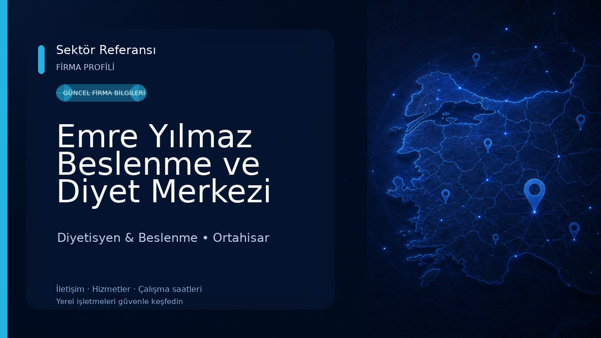 Emre Yılmaz Beslenme ve Diyet Merkezi Diyetisyen & Beslenme