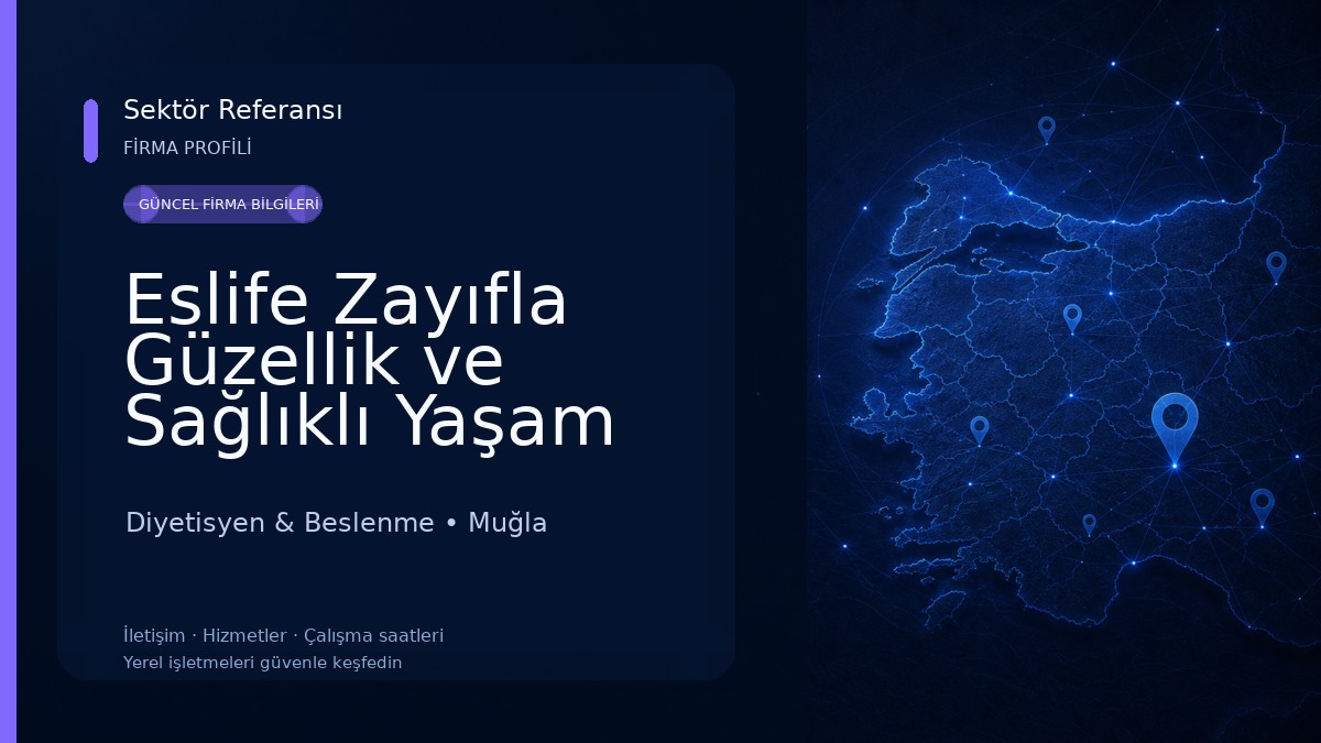 Eslife Zayıfla Güzellik ve Sağlıklı Yaşam Merkezi | Muğla Diyetisyen & Beslenme