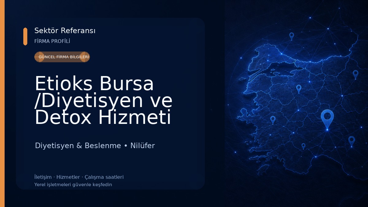 Etioks Bursa /Diyetisyen ve Detox Hizmeti Diyetisyen & Beslenme