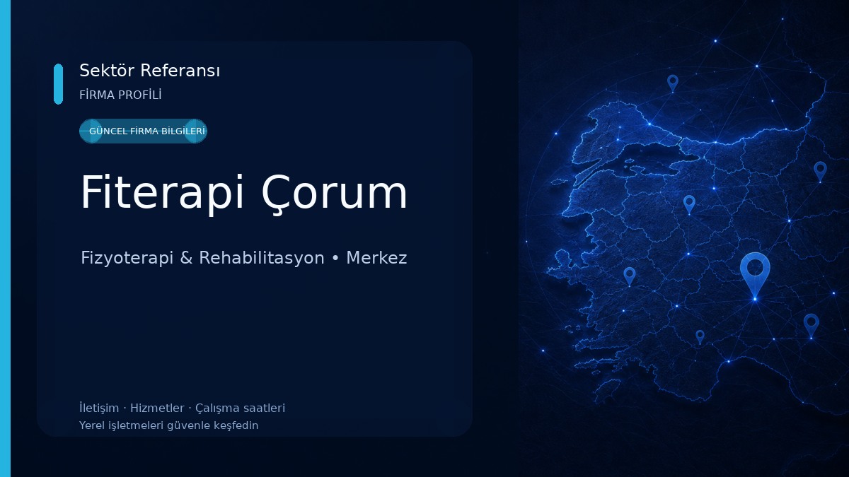 Fiterapi Çorum Fizyoterapi & Rehabilitasyon