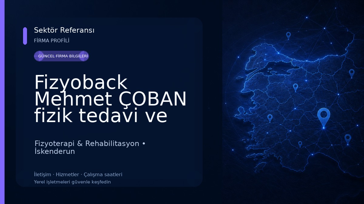 Fizyoback Mehmet ÇOBAN fizik tedavi ve pilates merkezi Fizyoterapi & Rehabilitasyon