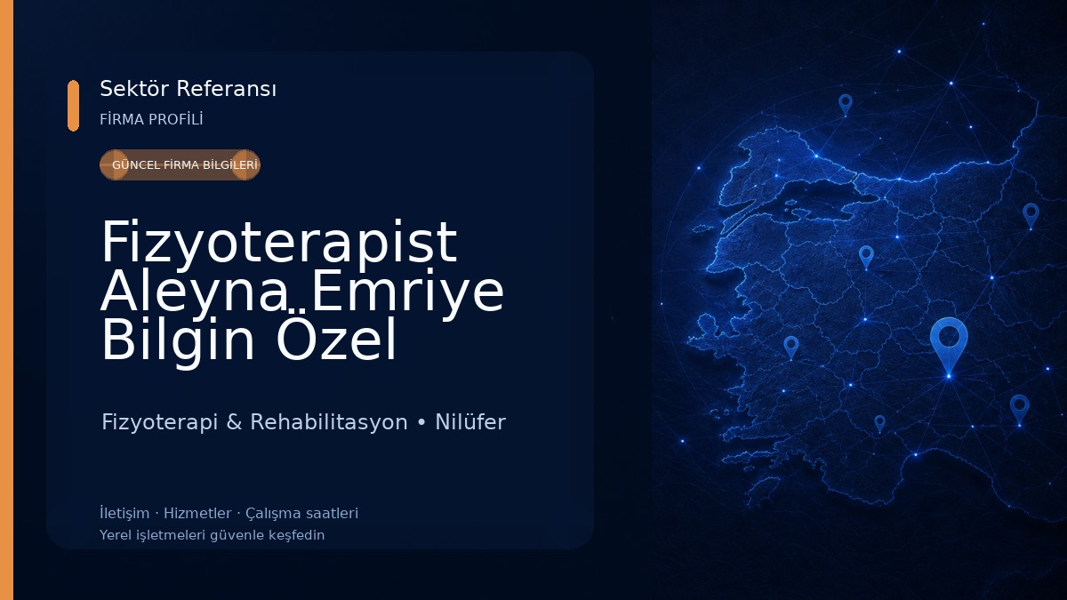 Fizyoterapist Aleyna Emriye Bilgin Özel Sağlık Meslek Hizmet Birimi