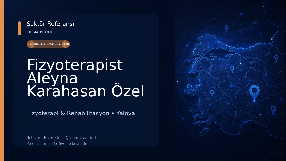 Fizyoterapist Aleyna Karahasan Özel Sağlık Meslek Hizmet Birimi