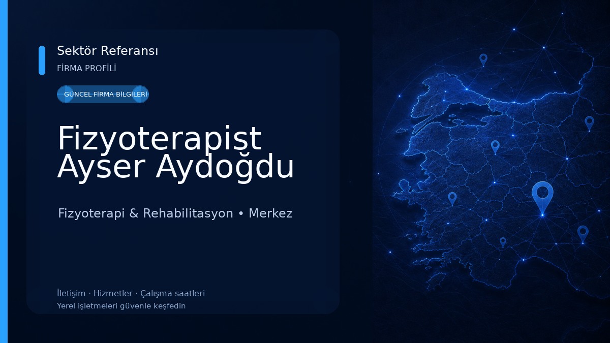 Fizyoterapist Ayser Aydoğdu