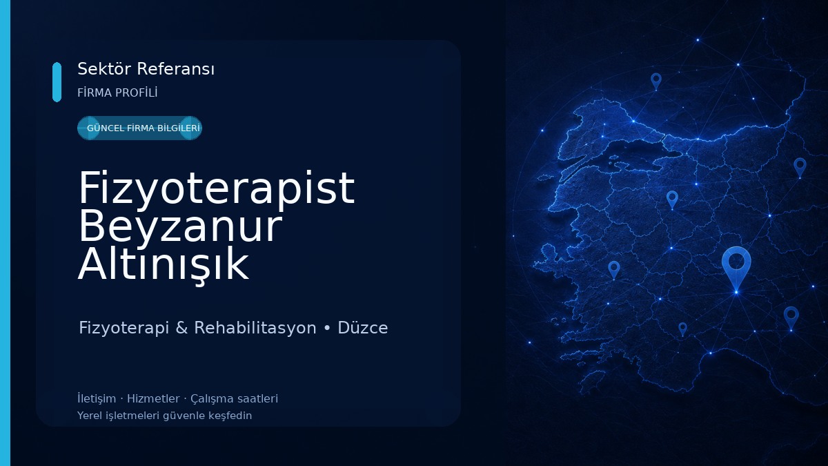 Fizyoterapist Beyzanur Altınışık Fizyoterapi & Rehabilitasyon