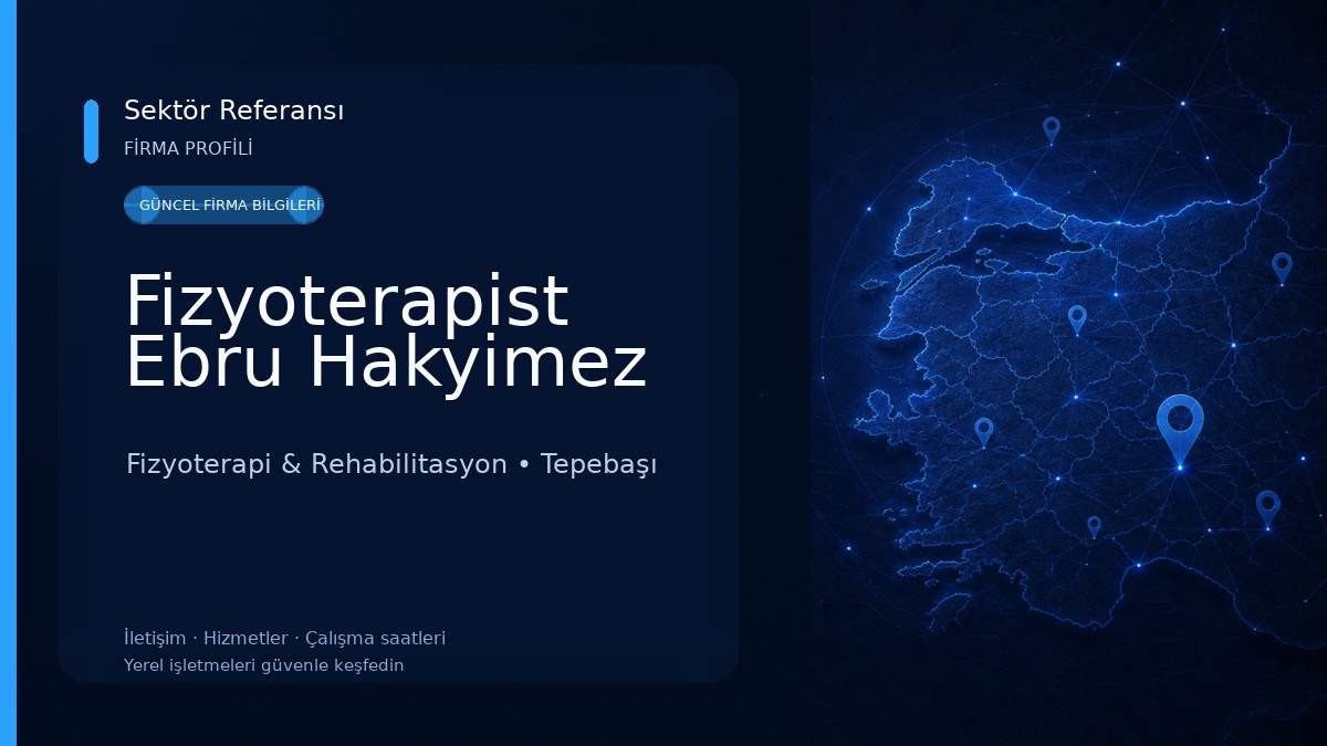 Fizyoterapist Ebru Hakyimez 