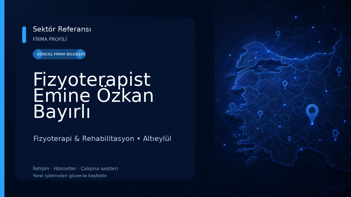 Fizyoterapist Emine Özkan Bayırlı 