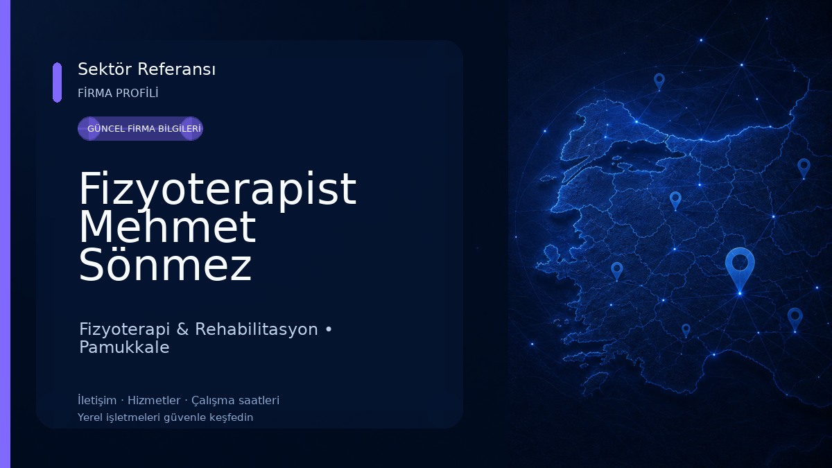 Fizyoterapist Mehmet Sönmez