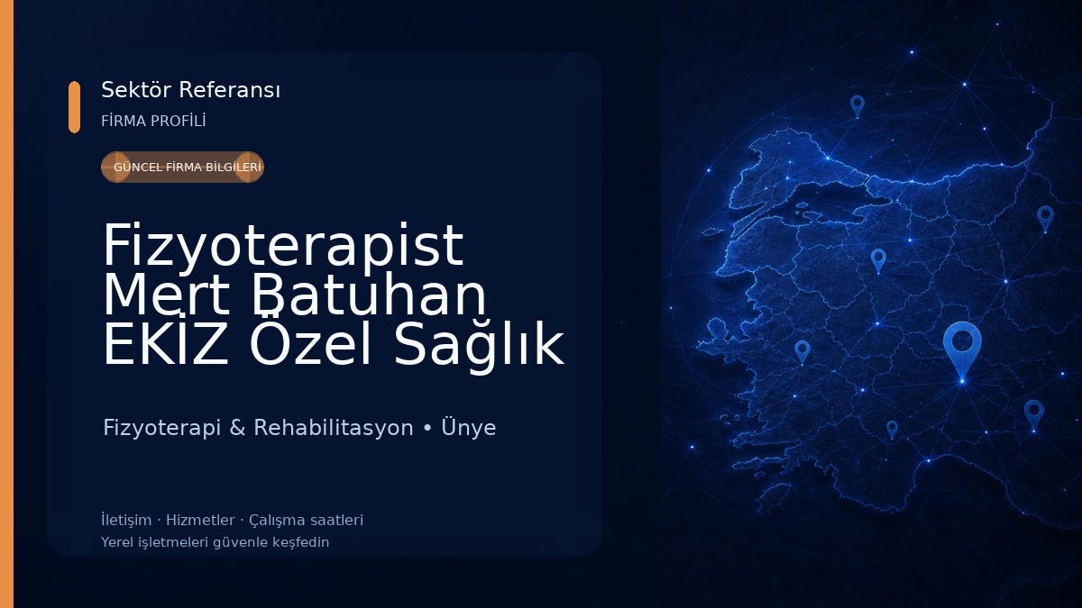 Fizyoterapist Mert Batuhan EKİZ Özel Sağlık Meslek Hizmet Birimi - Fizik Tedavi ve Rehabilitasyon 