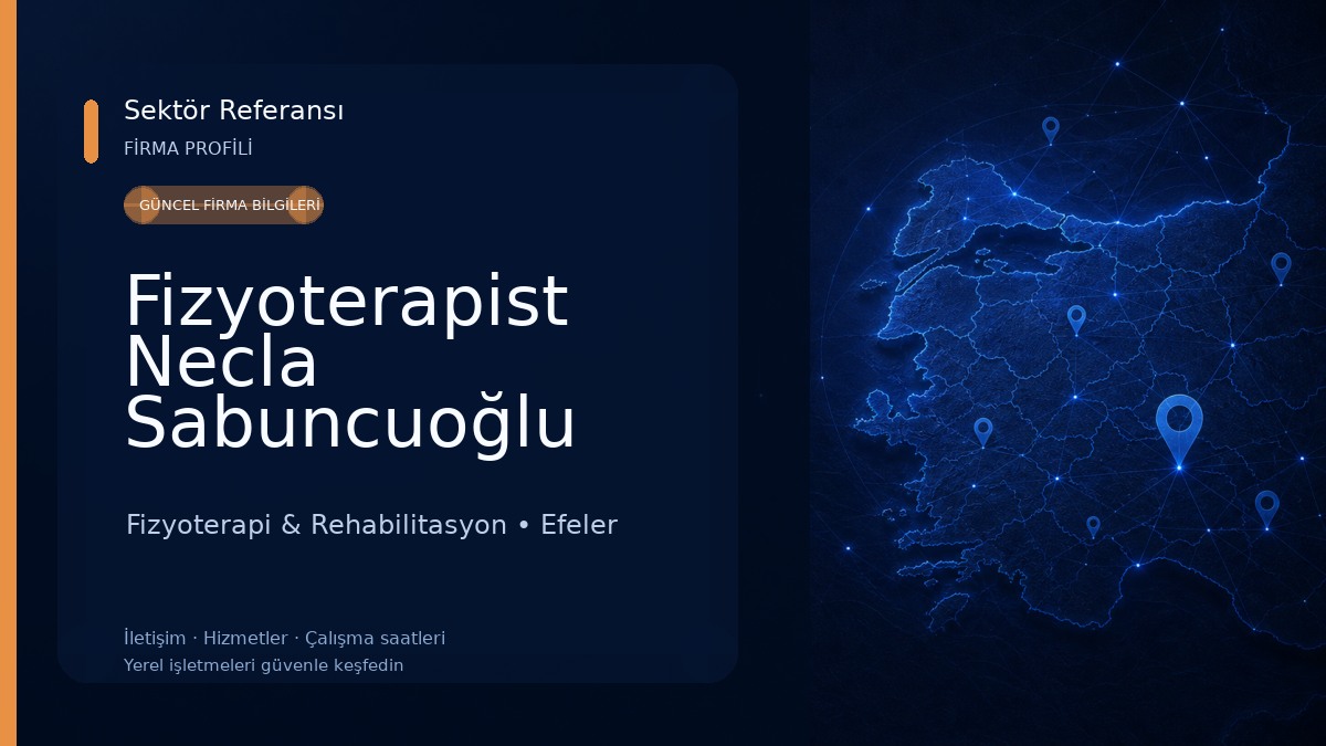 Fizyoterapist Necla Sabuncuoğlu