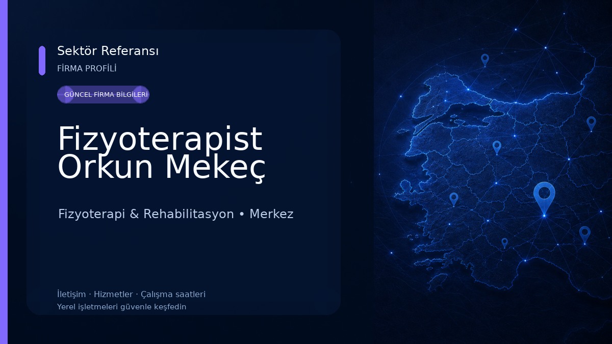 Fizyoterapist Orkun Mekeç