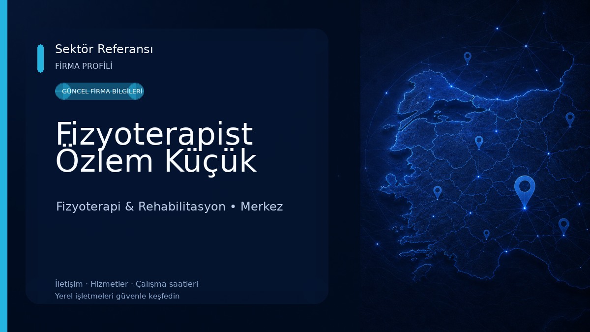 Fizyoterapist Özlem Küçük