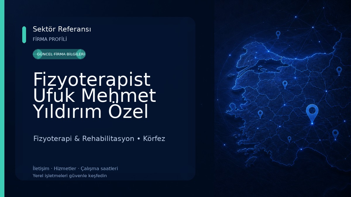 Fizyoterapist Ufuk Mehmet Yıldırım Özel Sağlık Meslek Hizmet Birimi