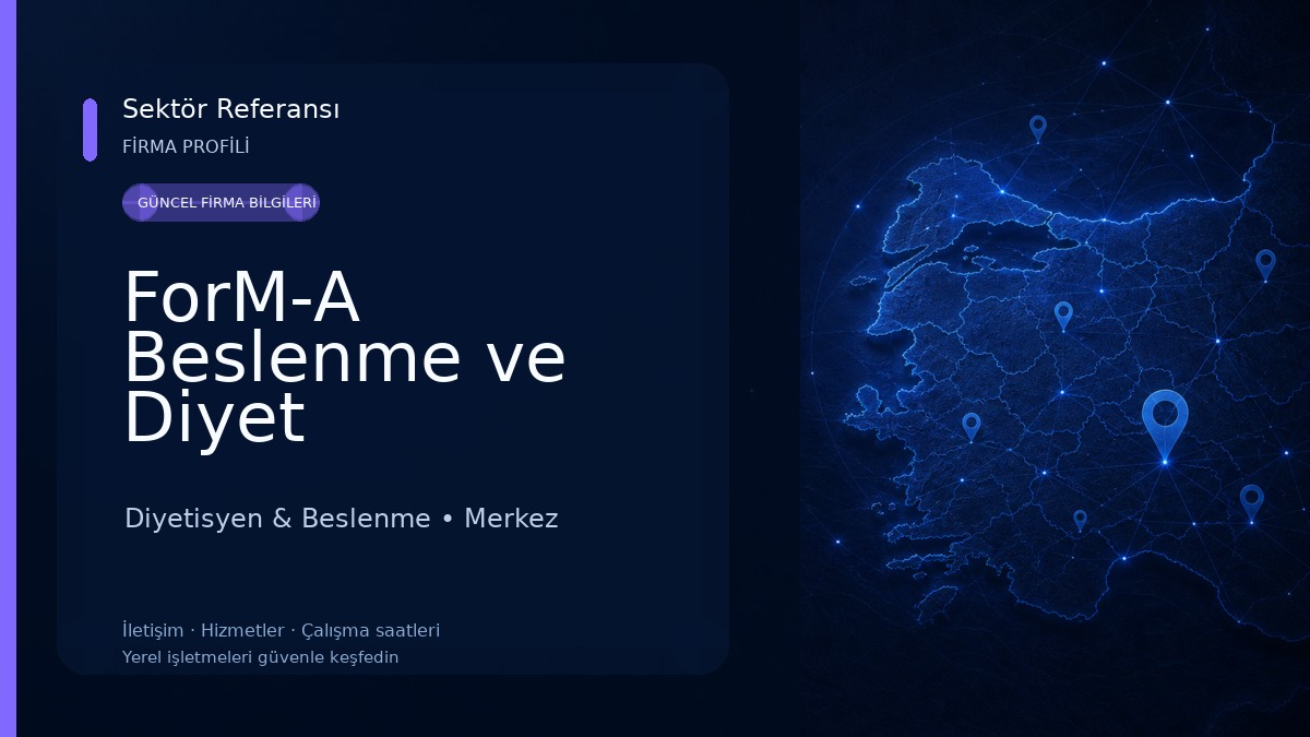 ForM-A Beslenme ve Diyet Danışmanlık Merkezi Diyetisyen & Beslenme