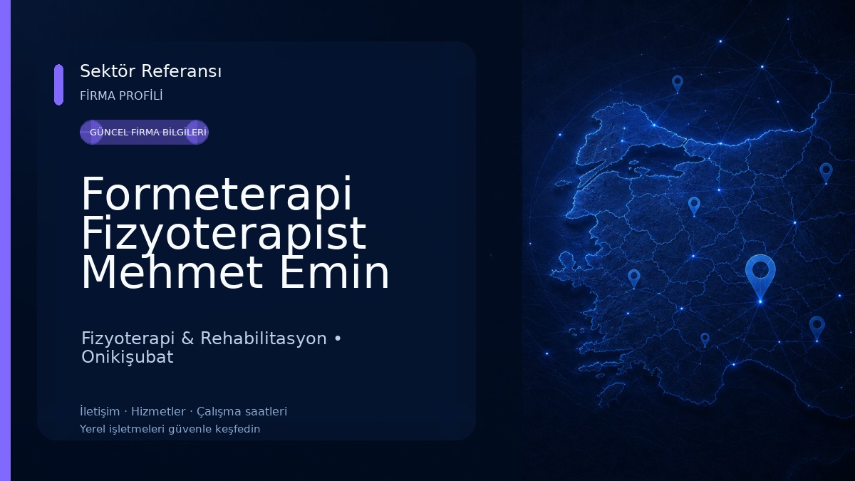Formeterapi Fizyoterapist Mehmet Emin Sığındım
