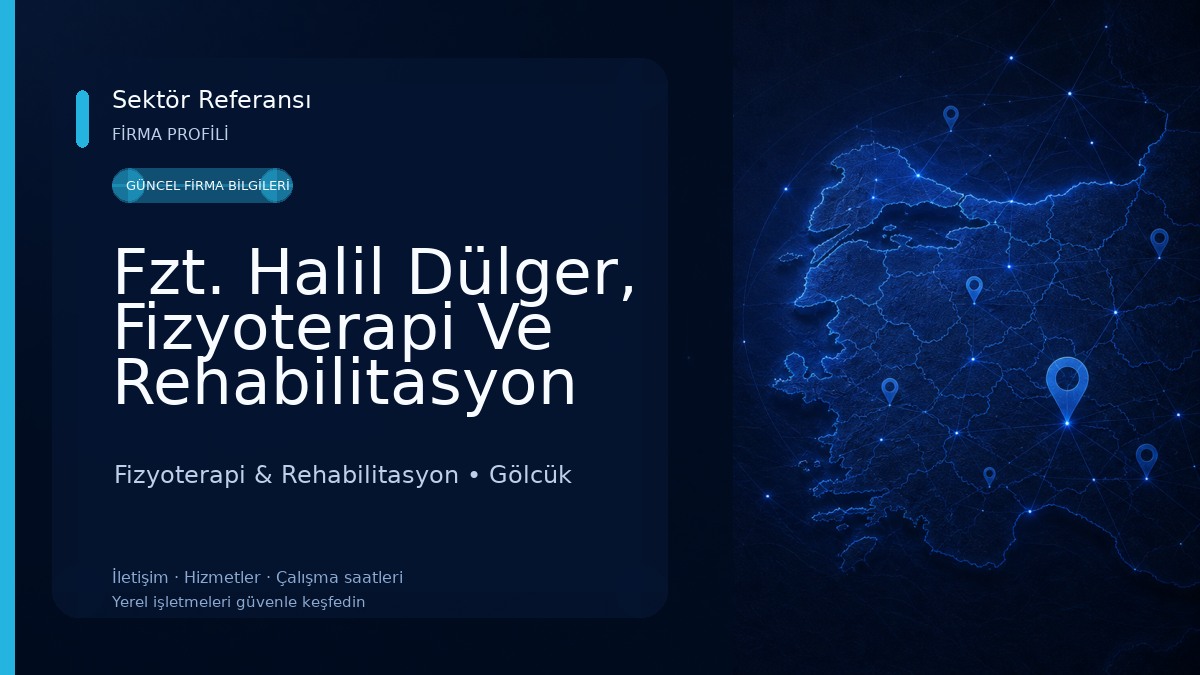 Fzt. Halil Dülger, Fizyoterapi Ve Rehabilitasyon Fizyoterapi & Rehabilitasyon