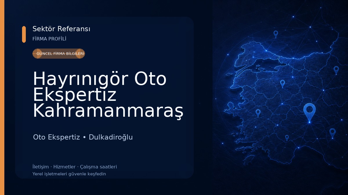 Hayrınıgör Oto Ekspertiz Kahramanmaraş - Kahramanmaraş Oto Ekspertiz 
