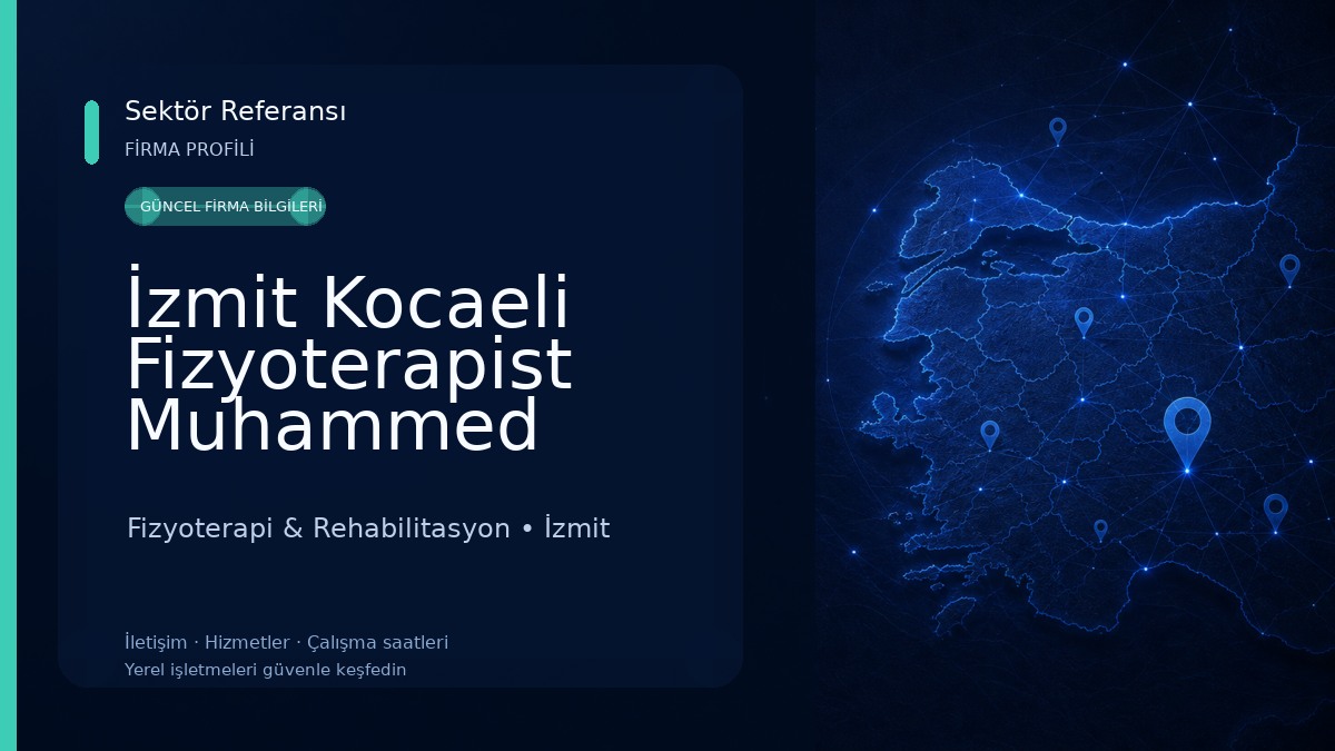 İzmit Kocaeli Fizyoterapist Muhammed Oğuz Çelen 