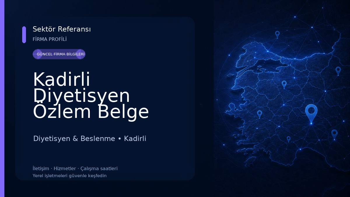 Kadirli Diyetisyen Özlem Belge
