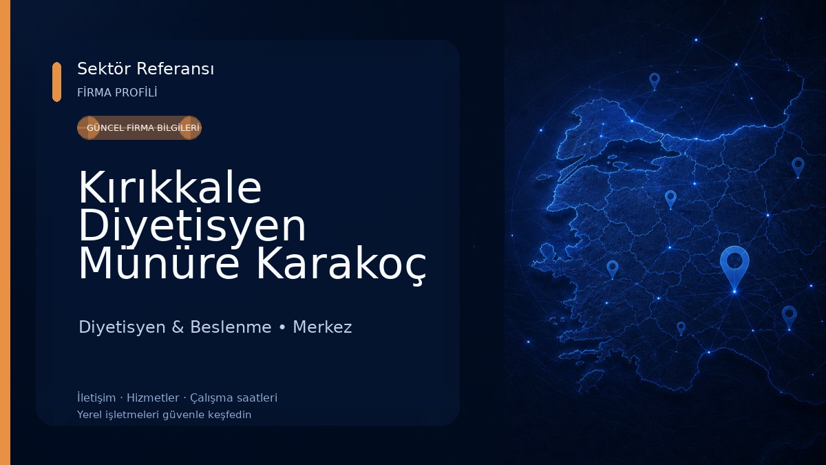Kırıkkale Diyetisyen Münüre Karakoç Özel Sağlık Meslek Hizmet Birimi Diyetisyen & Beslenme