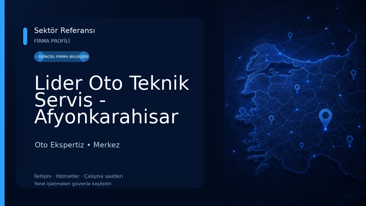 Lider Oto Teknik Servis - Afyonkarahisar Computest Oto Ekspertiz Oto Ekspertiz