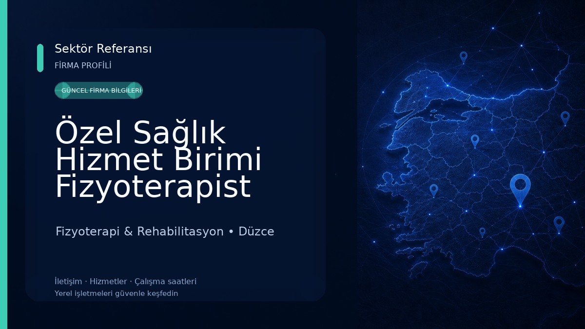 Özel Sağlık Hizmet Birimi Fizyoterapist Ümmühan Nur Yağlıoğlu Fizyoterapi & Rehabilitasyon