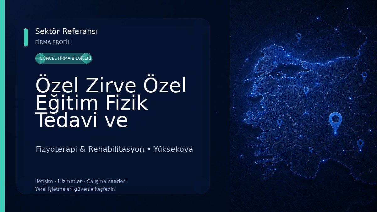 Özel Zirve Özel Eğitim Fizik Tedavi ve Rehabilitasyon Merkezi Fizyoterapi & Rehabilitasyon