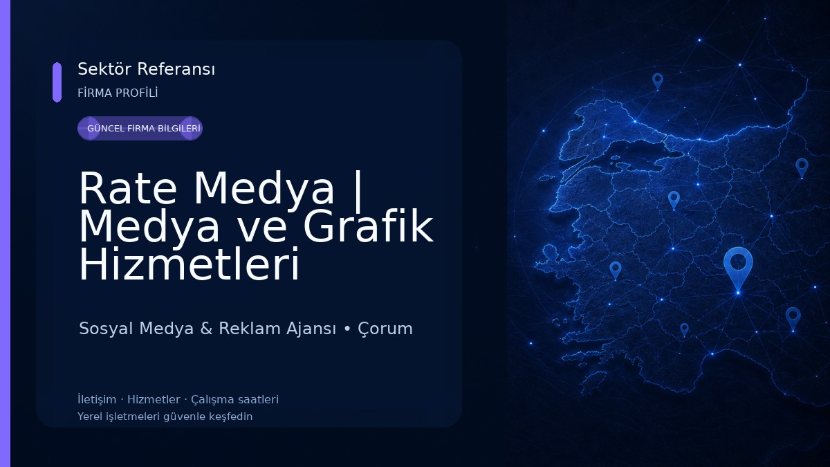 Rate Medya | Medya ve Grafik Hizmetleri 