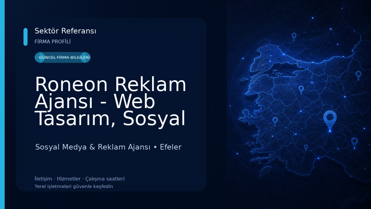 Roneon Reklam Ajansı - Web Tasarım, Sosyal Medya Danışmanlığı, SEO ve Hosting Sosyal Medya & Reklam Ajansı