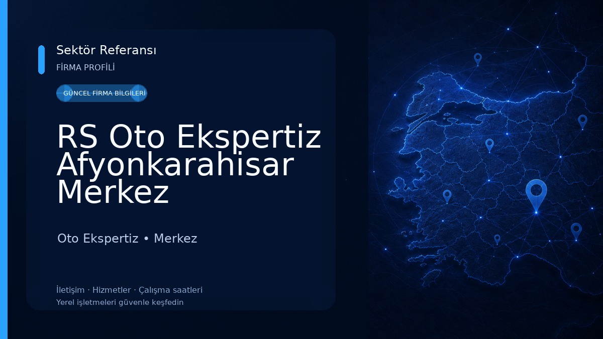 RS Oto Ekspertiz Afyonkarahisar Merkez 