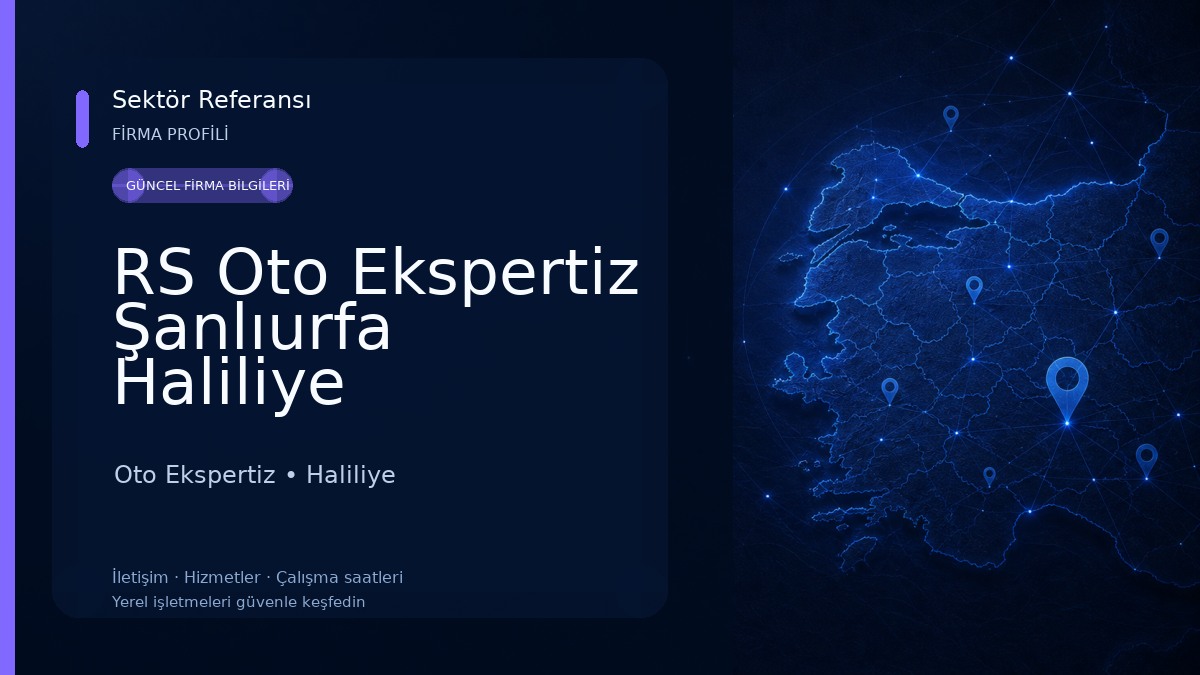 RS Oto Ekspertiz Şanlıurfa Haliliye 
