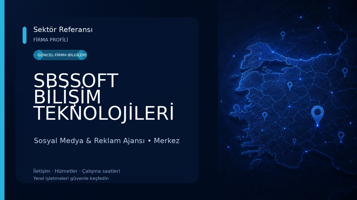 SBSSOFT BİLİŞİM TEKNOLOJİLERİ 