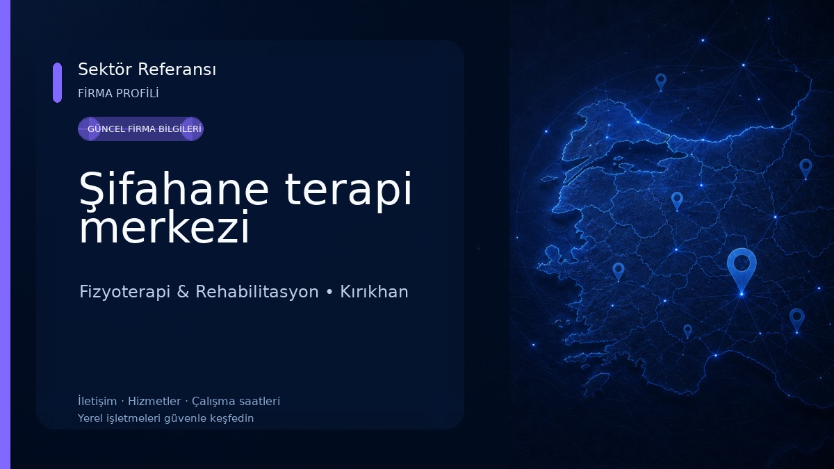 Şifahane terapi merkezi Fizyoterapi & Rehabilitasyon