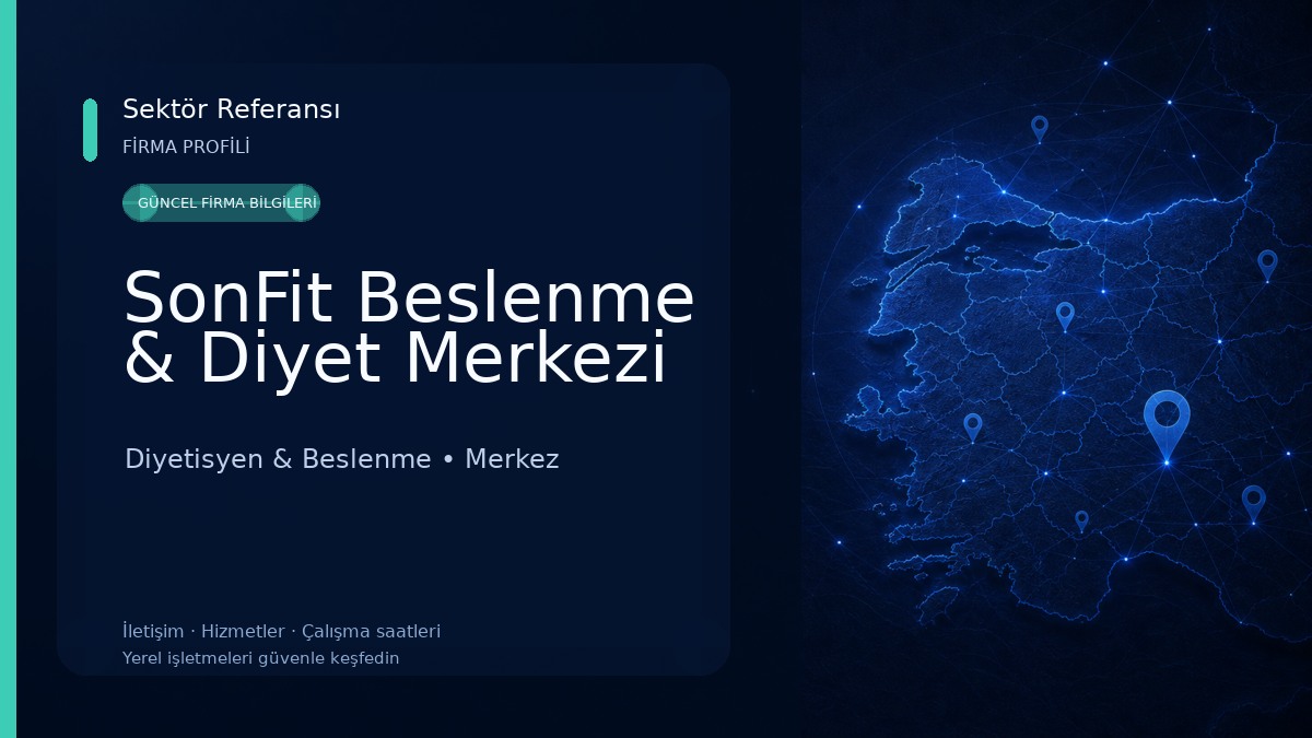 SonFit Beslenme & Diyet Merkezi Diyetisyen & Beslenme