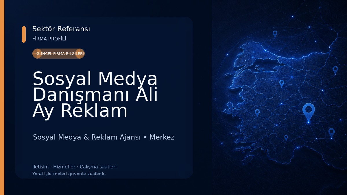 Sosyal Medya Danışmanı Ali Ay Reklam 