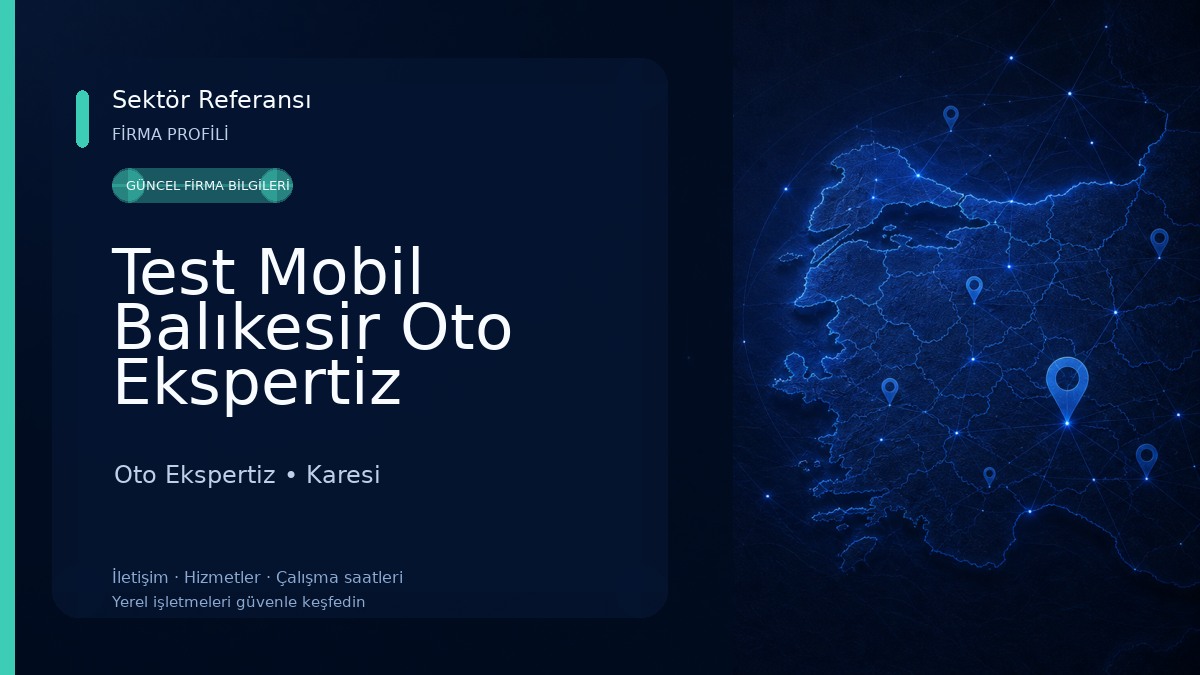 Test Mobil Balıkesir Oto Ekspertiz Oto Ekspertiz