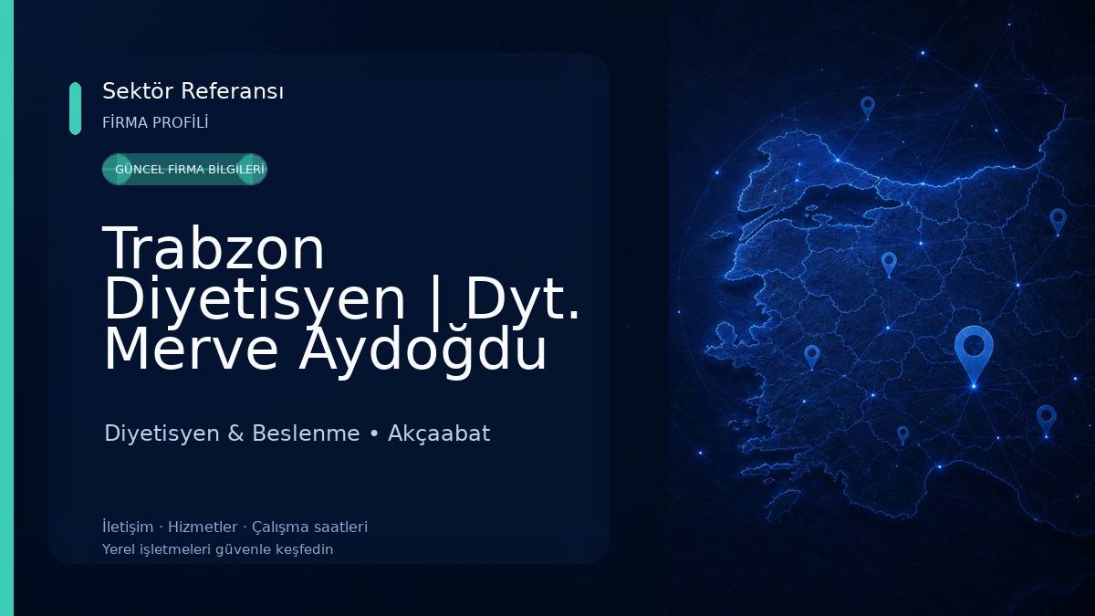 Trabzon Diyetisyen | Dyt. Merve Aydoğdu Diyetisyen & Beslenme