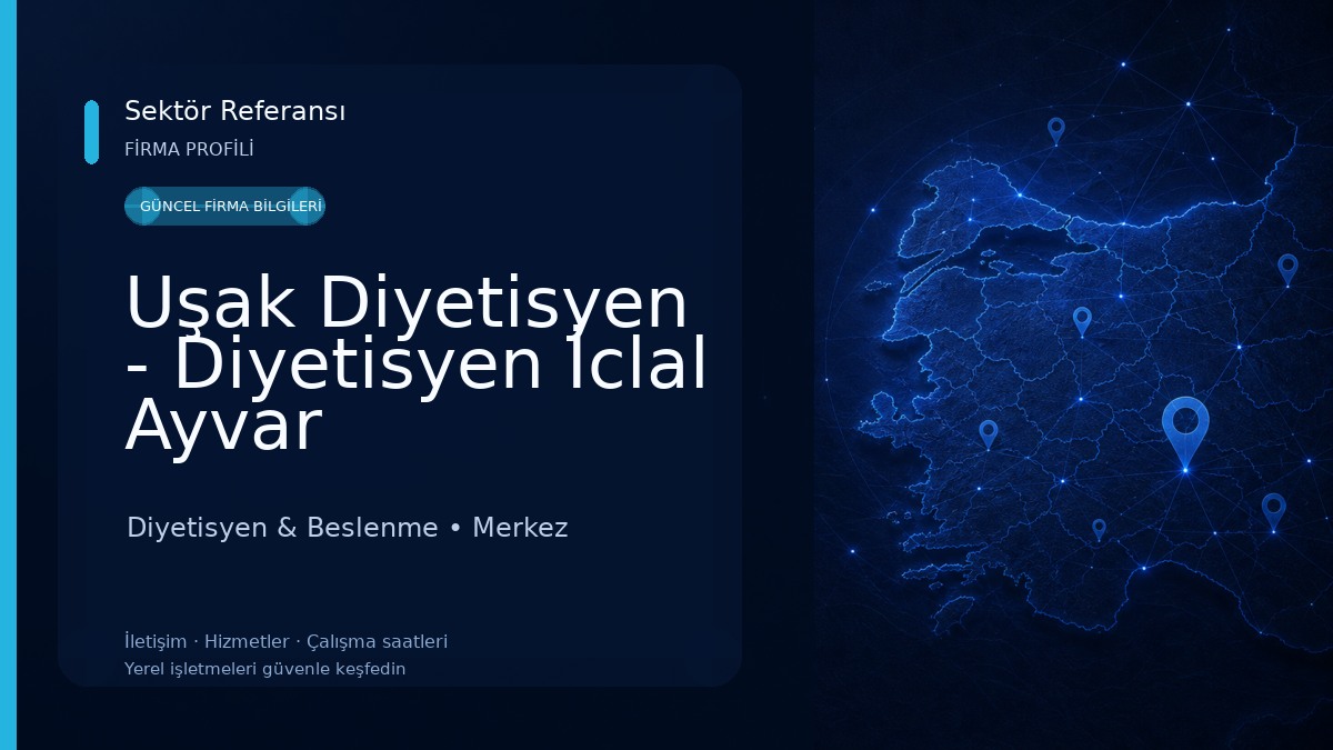 Uşak Diyetisyen - Diyetisyen İclal Ayvar Diyetisyen & Beslenme