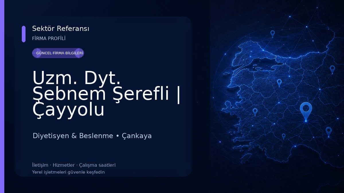 Uzm. Dyt. Şebnem Şerefli | Çayyolu Diyetisyen | Ümitköy Diyetisyen | Yaşamkent Diyetisyen Diyetisyen & Beslenme