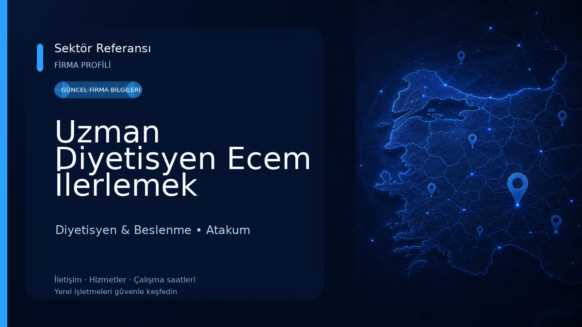 Uzman Diyetisyen Ecem İlerlemek Atakum Şube 