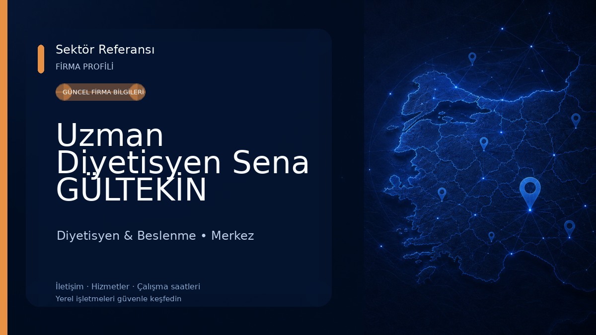 Uzman Diyetisyen Sena GÜLTEKİN Diyetisyen & Beslenme