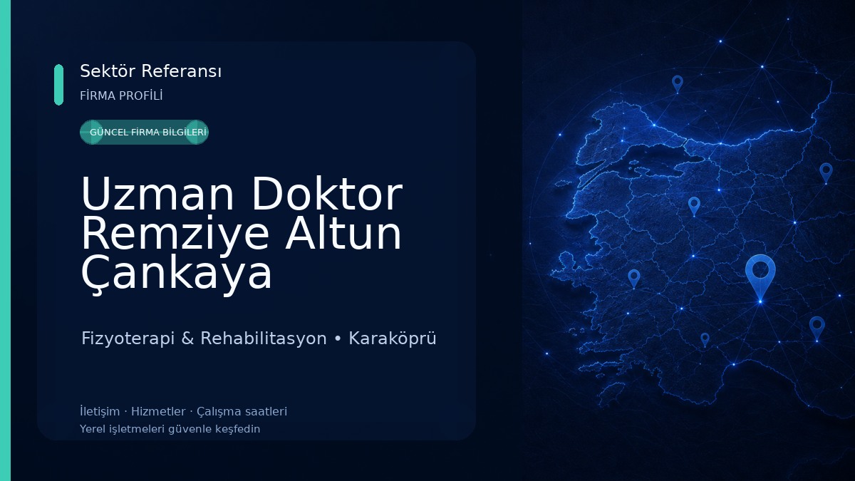Uzman Doktor Remziye Altun Çankaya Fizyoterapi & Rehabilitasyon