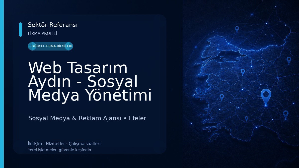 Web Tasarım Aydın - Sosyal Medya Yönetimi - Seo Optimizasyonu Sosyal Medya & Reklam Ajansı